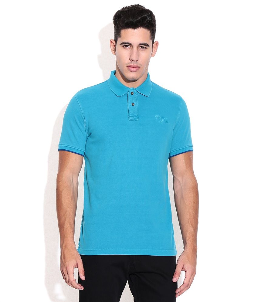 Indian Terrain Blue Polo T-shirt