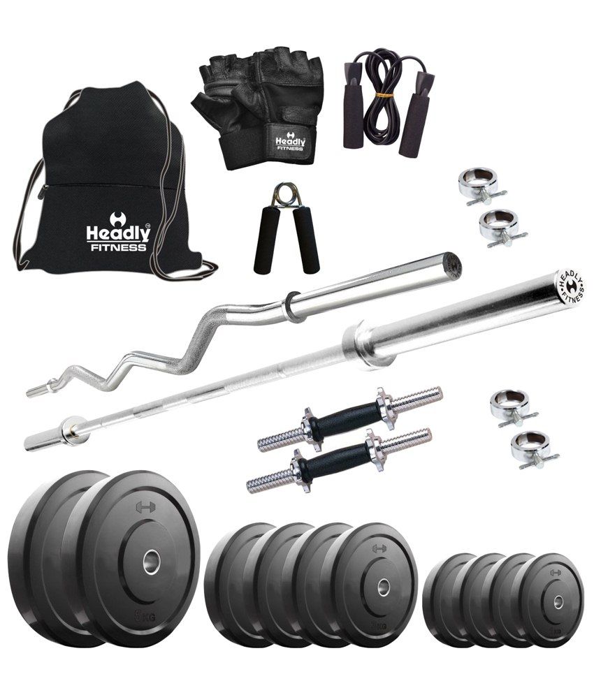 43 OFF on Headly 15kg Home Gym Set 14 Inch Dumbbell Rods