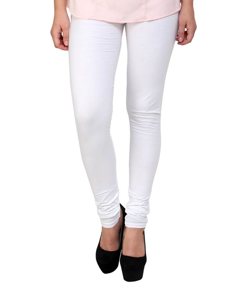 Sai Vignesh White Cotton Leggings Price in India Buy Sai Vignesh