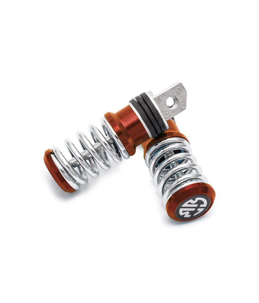 Bikerskart - Red Bike Spring Foot Rest - Bajaj Discover 125 available at snapdeal for Rs.259