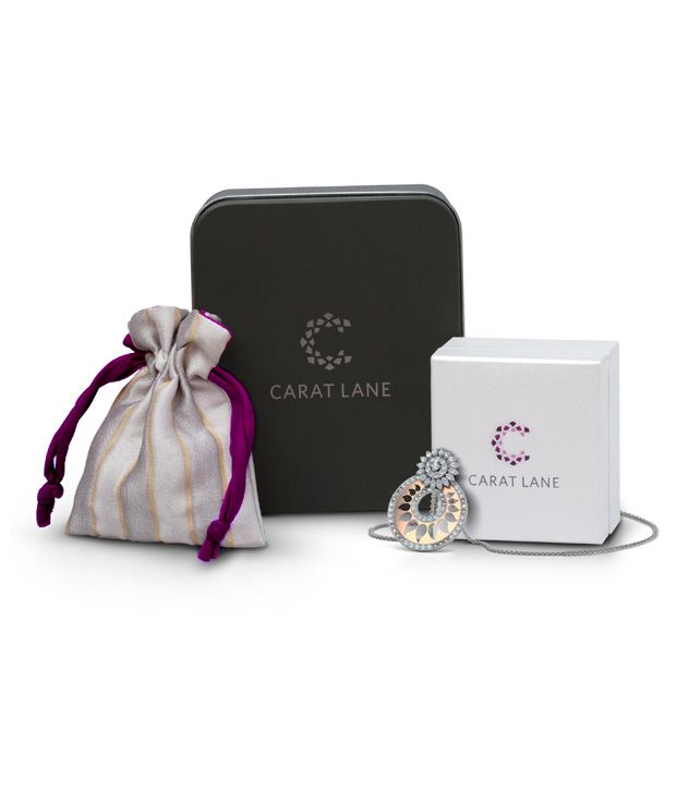 Caratlane Shri 18 Kt Certified, Real Diamond & Hallmarked Gold Pendant