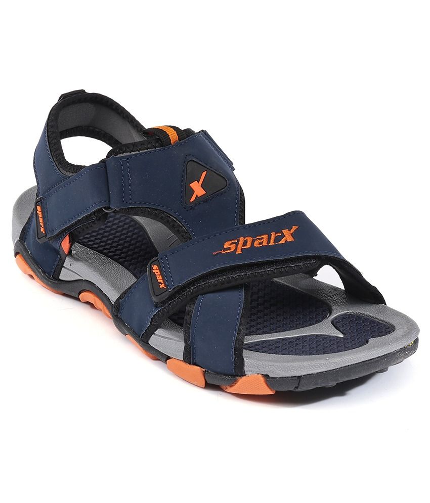 Sparx navy store blue orange sandals