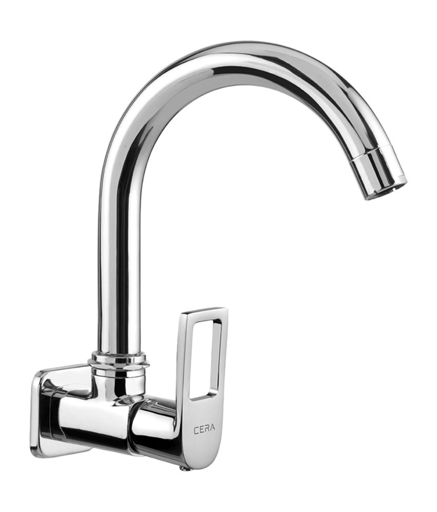 Cera Winslet Fwcs1517 Sink Cock Wall Mounted With Swivel Spout Wall Flange