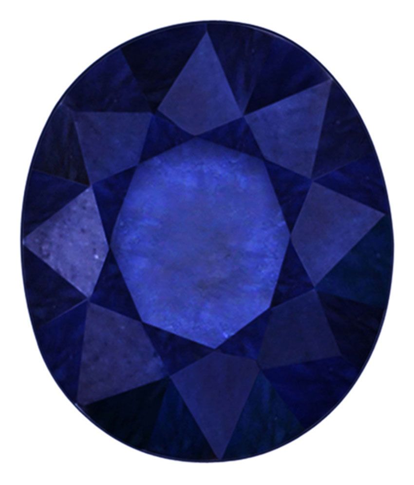 Vardan Gems 4.95 Carat Oval Dark Blue Sapphire Neelam Birthstone