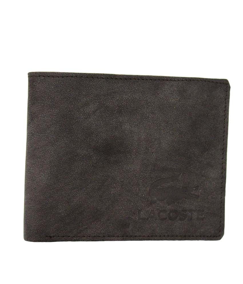 Lacoste Brown Leather Bi-Fold Wallet For Men: Buy Online at Low Price in India - Snapdeal