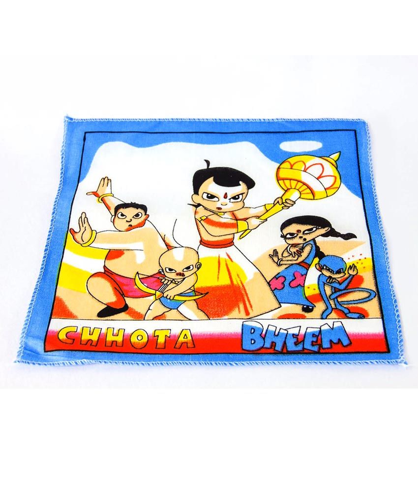 Kv Chota Bheem Multicolor Cotton Handkerchief For Kids - Pack Of 12 available at snapdeal for Rs.193