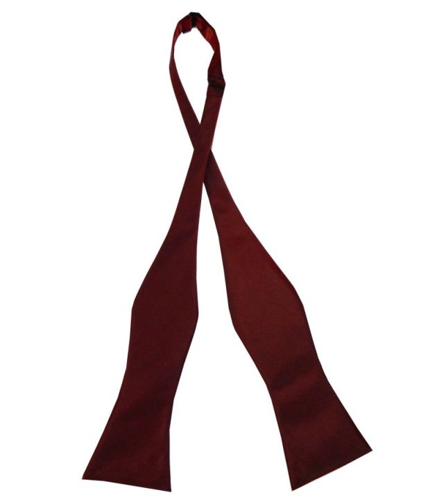 Navaksha Maroon Polyester Bow Tie available at snapdeal for Rs.735