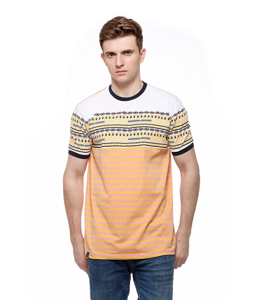 All Rugged Multicolor Cotton Round Neck T-shirt