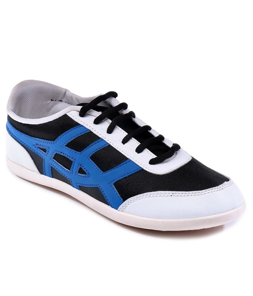 Globalite Wings Ace Black Blue White Men Casual Shoes available at snapdeal for Rs.349