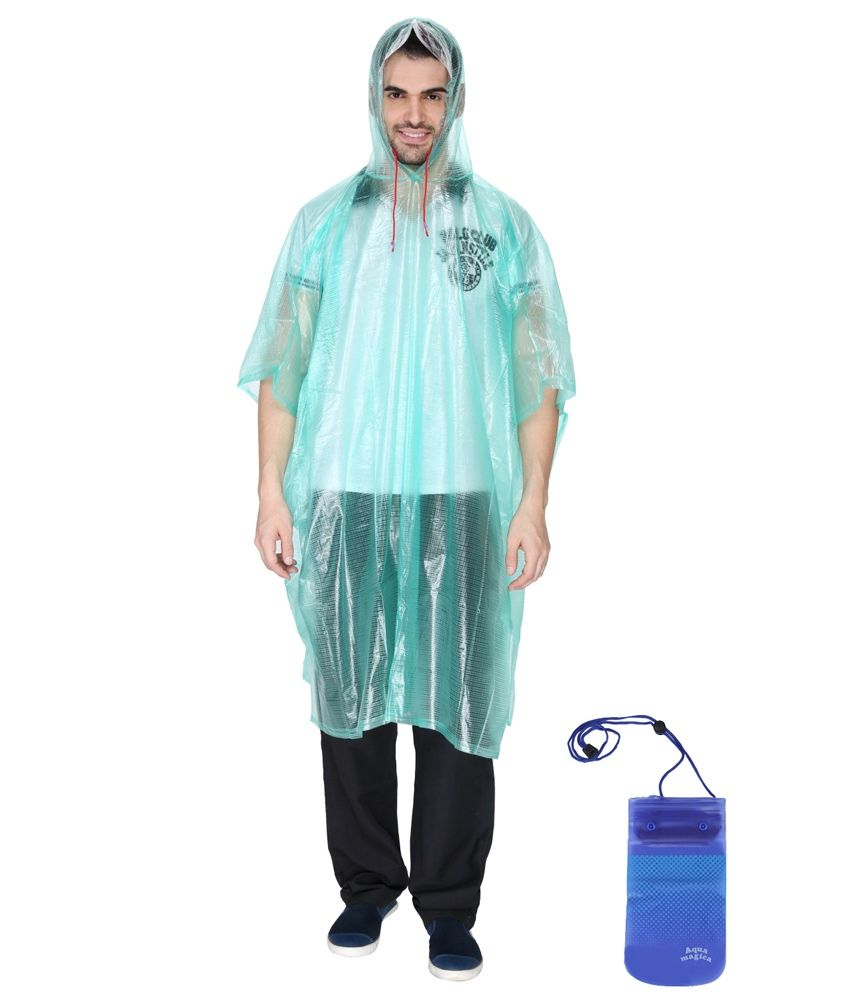 20% OFF on Imagica Green Plastic Full Sleeves Poncho on Snapdeal