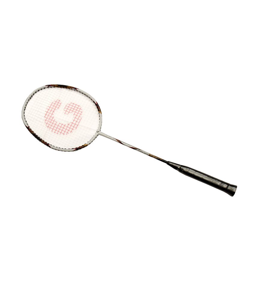 Greyhound Voltric 800 Bedminton Racket - White & Golden