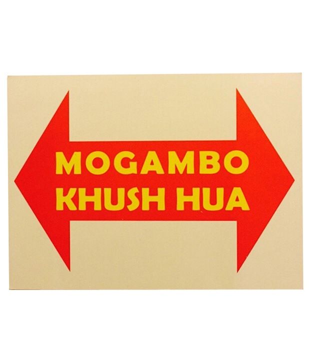 Funcart Mogambo Khush Hua Photo Booth Board - Buy Funcart Mogambo Khush