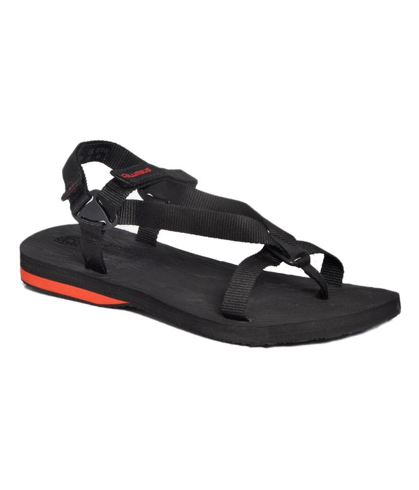 Columbus Red Leather Floater Sandals available at snapdeal for Rs.303