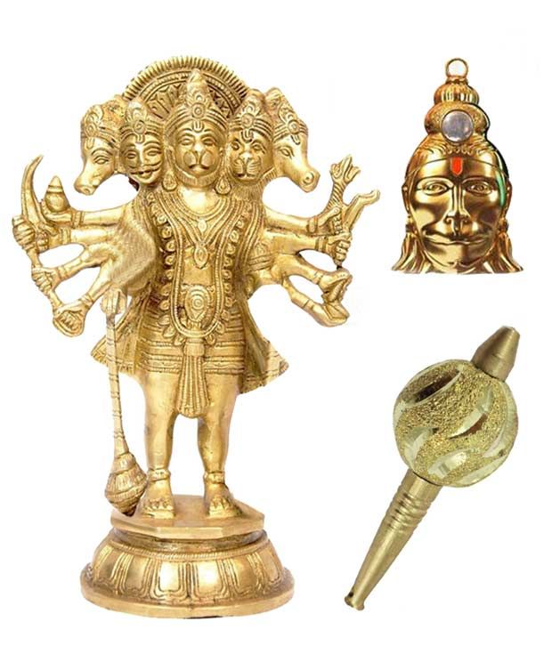 Hanuman Yantra Locket Panchmukhi Hanuman Hanuman Ji Gold