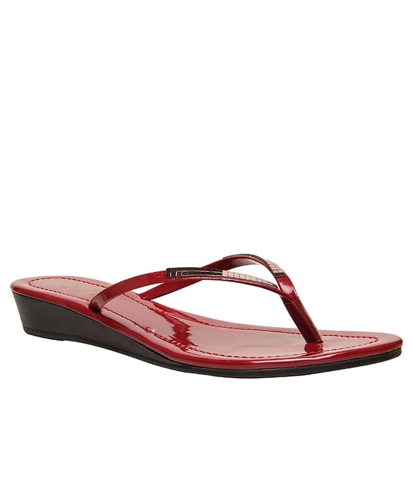 Buy Bata Red Colour Women Sandal on Snapdeal