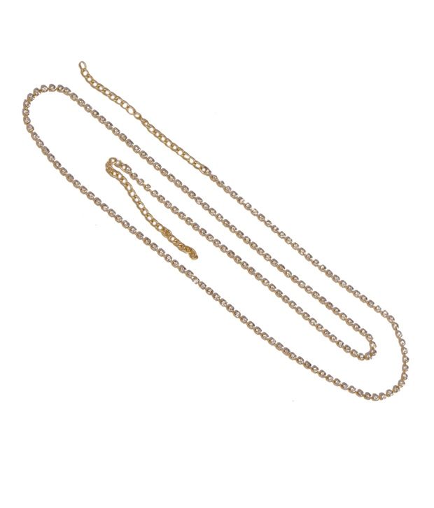 Fancy Steps Golden Jarkan Saree Challa kamarbandh available at snapdeal for Rs.299