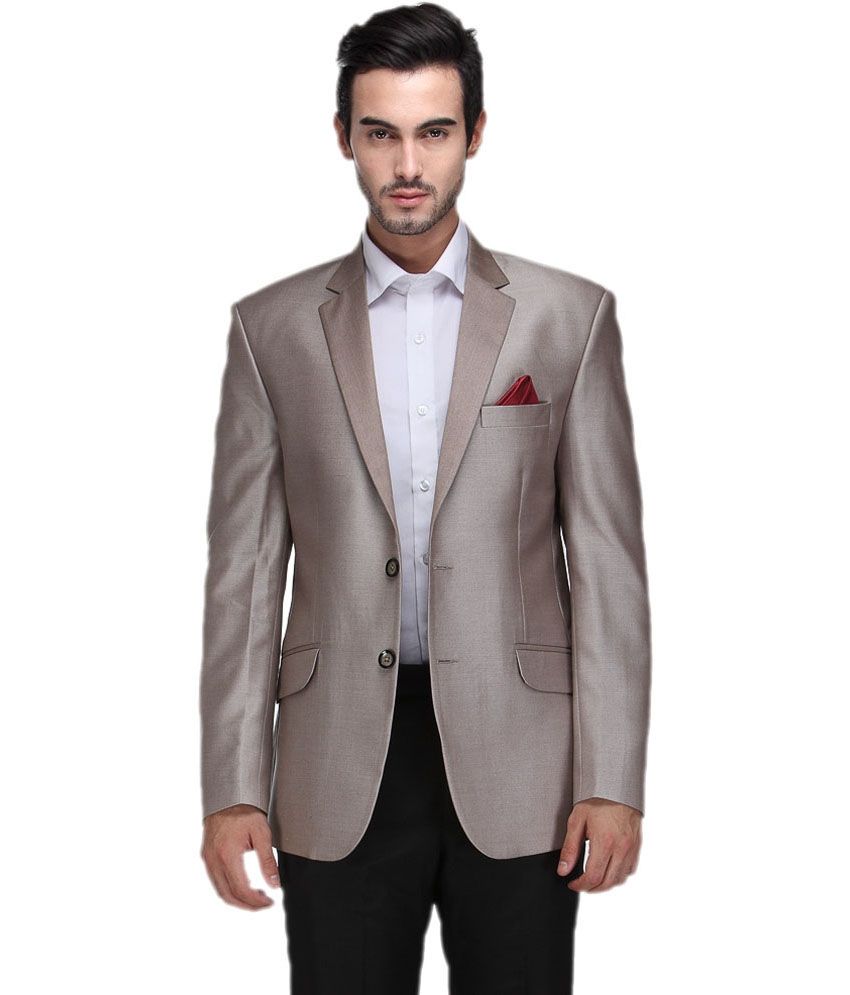 Canary London Gold Cotton Blend Blazer available at snapdeal for Rs.1399