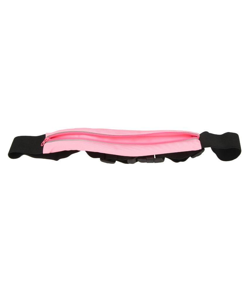 Tuelip Exercise Runners Belt With Expandable Single Storage Sports Pouch (pink) available at snapdeal for Rs.281