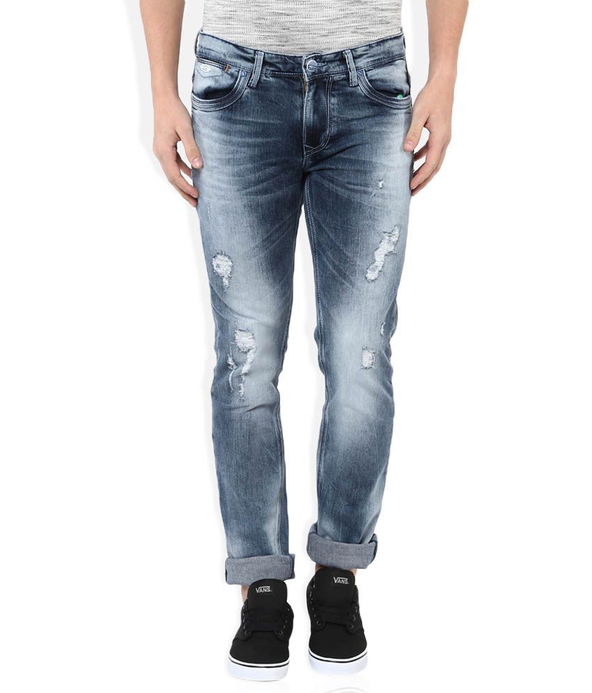 Lawman Pg3 Blue Skinny Fit Jeans at snapdeal