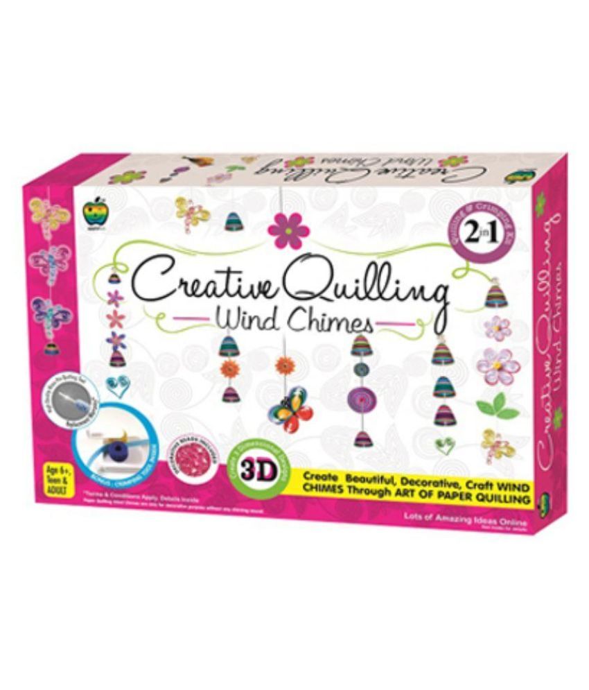Applefun Creative Quilling Wind Chimes 2 In 1 Kit At Blue Lotus Multicolour Non Toxic Applefun Creative Quilling Wind Chimes Available At Snapdeal For Rs