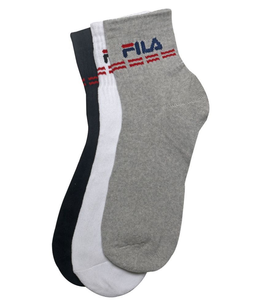 Fila Multicolor Cotton Ankle Length Socks - Pack Of 3 available at snapdeal for Rs.276