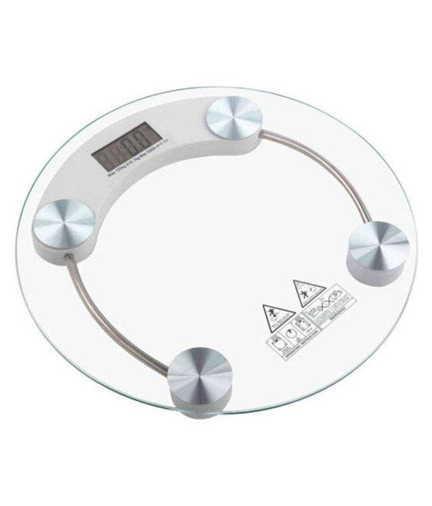 V-tronics Skyweigh Glass Digital Personal Body Weight Machine / Scale With Led Display - White available at snapdeal for Rs.577