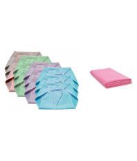 Chhote Janab Combo of 1 Large Dry Sheet and 12 Baby Nappies