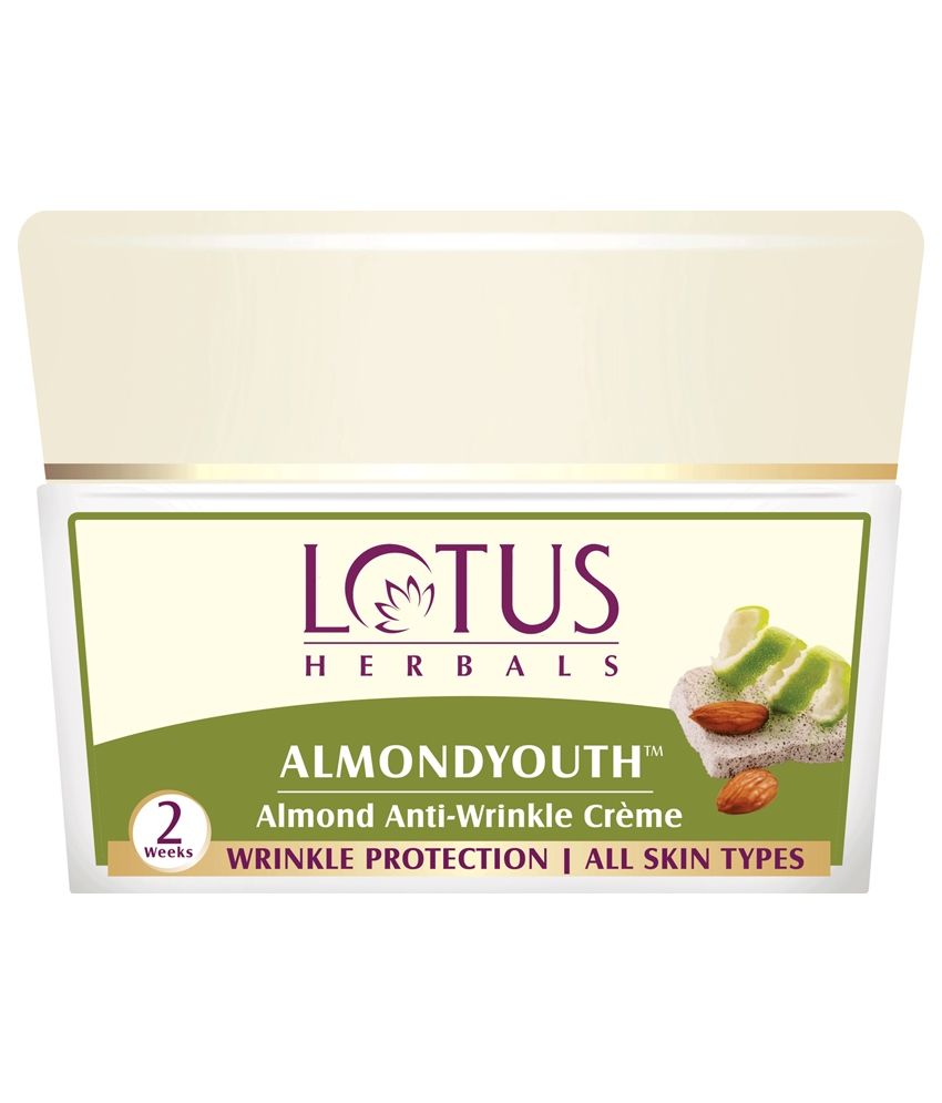 Lotus Herbal Almond Youth AntiWrinkle Cream 50G Buy Lotus Herbal Almond Youth AntiWrinkle