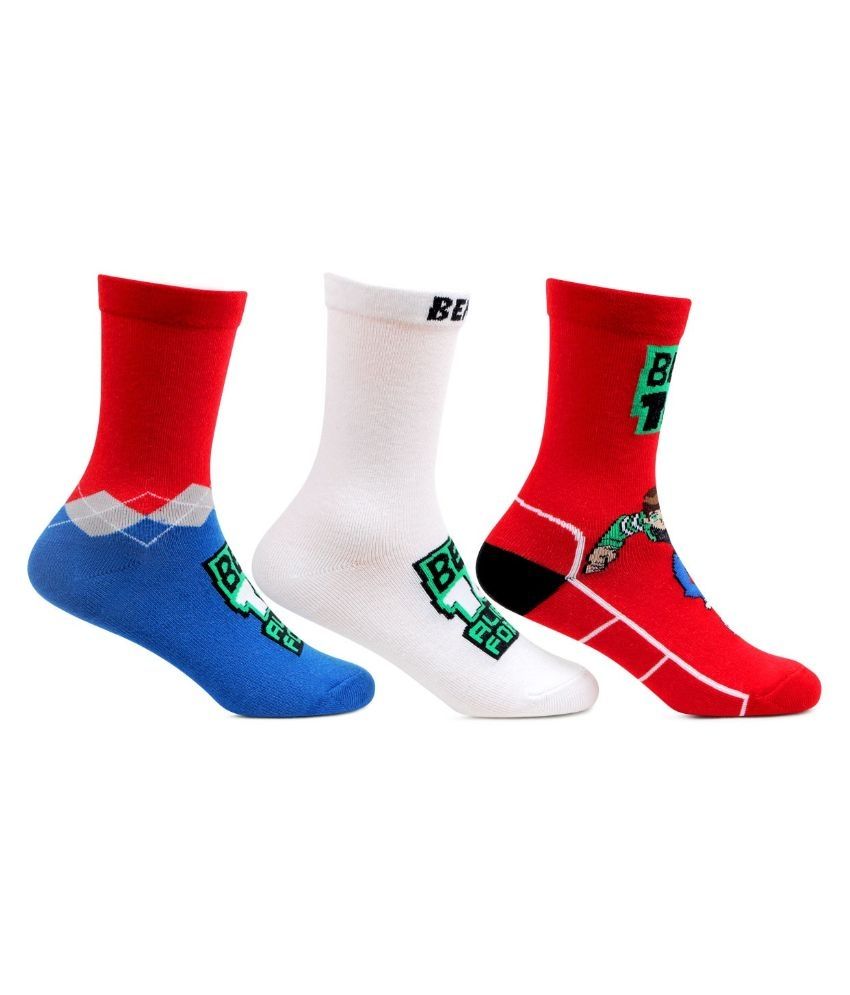 Bonjour Multicolor Cotton Socks - Pack Of 3 available at snapdeal for Rs.200