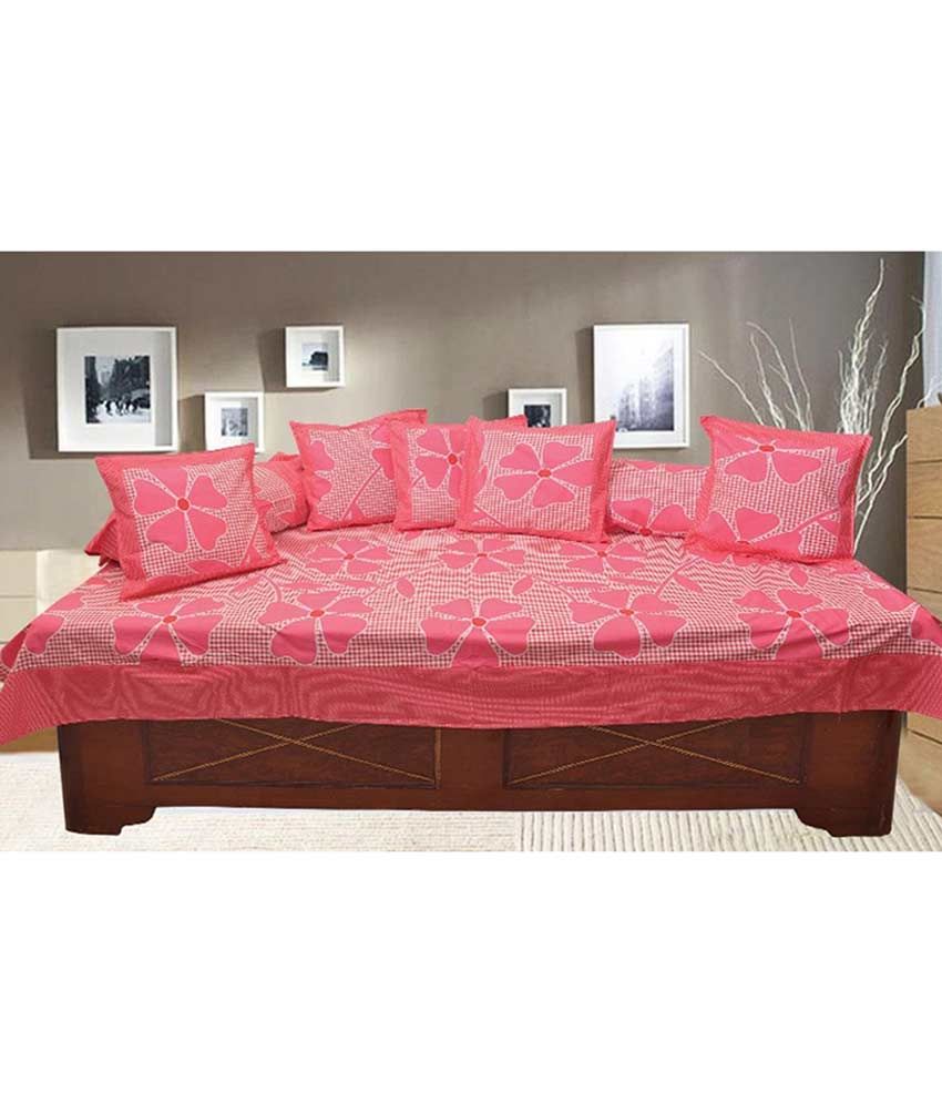 Ab Home Dcor Single Cotton Floral Diwan Set available at snapdeal for Rs.549
