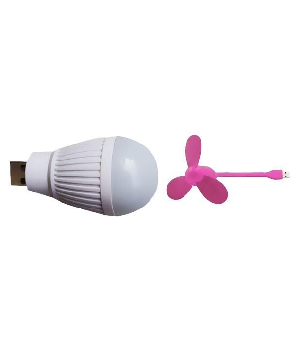 Gadget Deals Combo Of Usb Bulb And Fan - Multicolor available at snapdeal for Rs.169