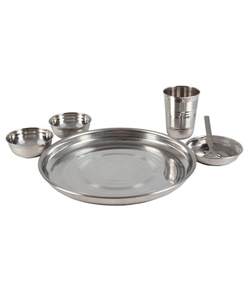 Shivom Stainless Steel Dinner Set 6 Pcs available at SnapDeal for Rs.450