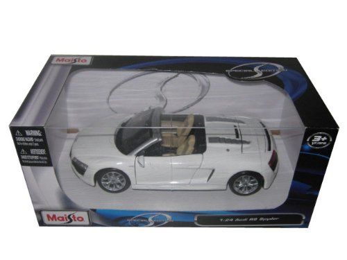 Audi R8 Spyder V10 White 1:24 Diecast Model Car available at snapdeal for Rs.3353