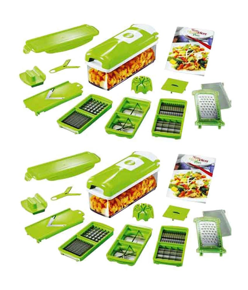 Eliz Homecare Combo Of Genius Multifunctional Nicer Dicer Plus Chops, Graters And Slicers available at snapdeal for Rs.1355