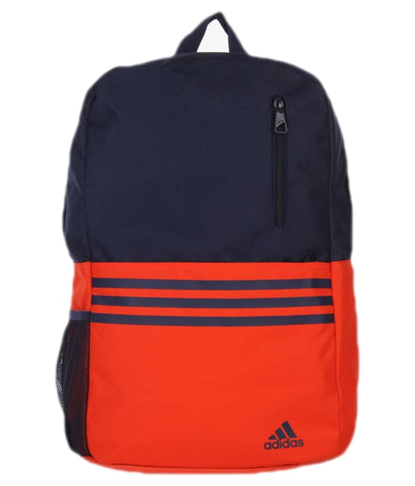 Adidas Versatile 3s Orange And Navy Blue Polyester Backpack available at snapdeal for Rs.1712