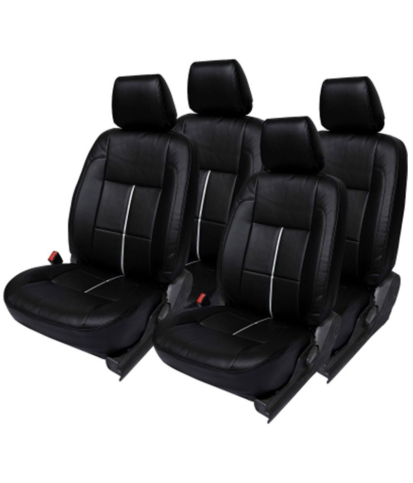 Elaxa Black Leatherite Car Seat Cover For Maruti Alto 800 Buy Elaxa