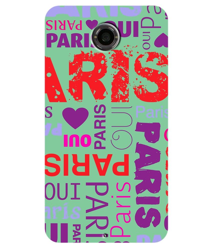 Zapcase Printed Back Cover For Google Nexus 6 - Multicolor available at snapdeal for Rs.406