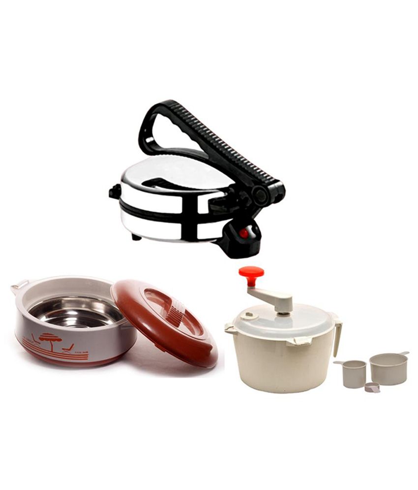 Vk Impex Stainless Steel Dough Maker, Roti Maker And Casserole available at snapdeal for Rs.1449