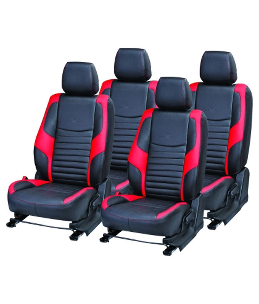 47% OFF on Elaxa Car Seat Cover For Maruti Ertiga Black And Red