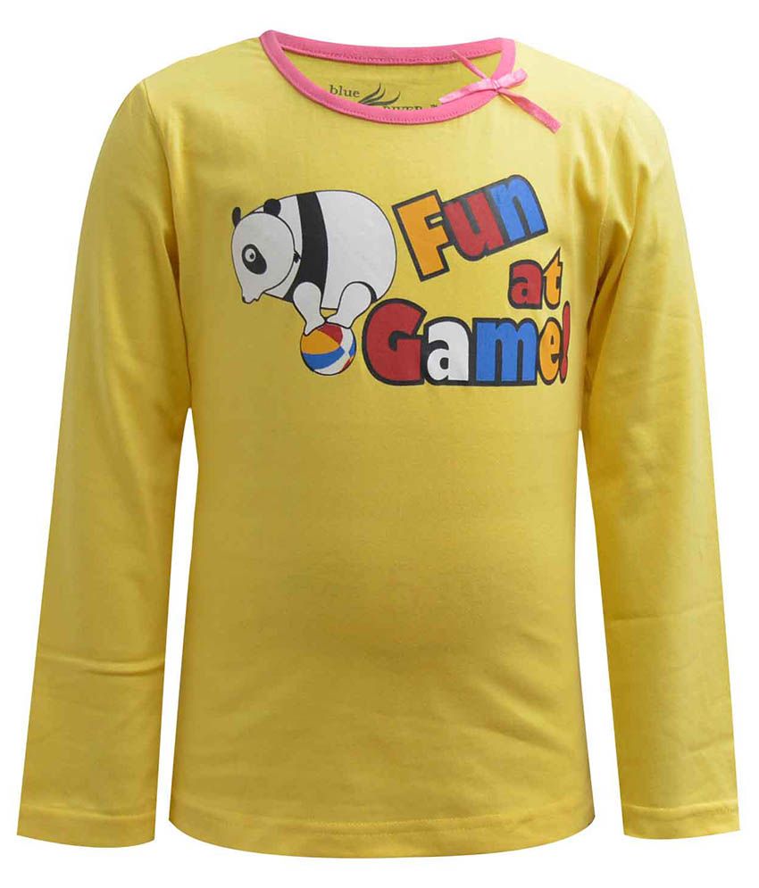 Blueriver Yellow T Shirt For Girls Buy Blueriver Yellow T Shirt For Girls Online At Low Price 