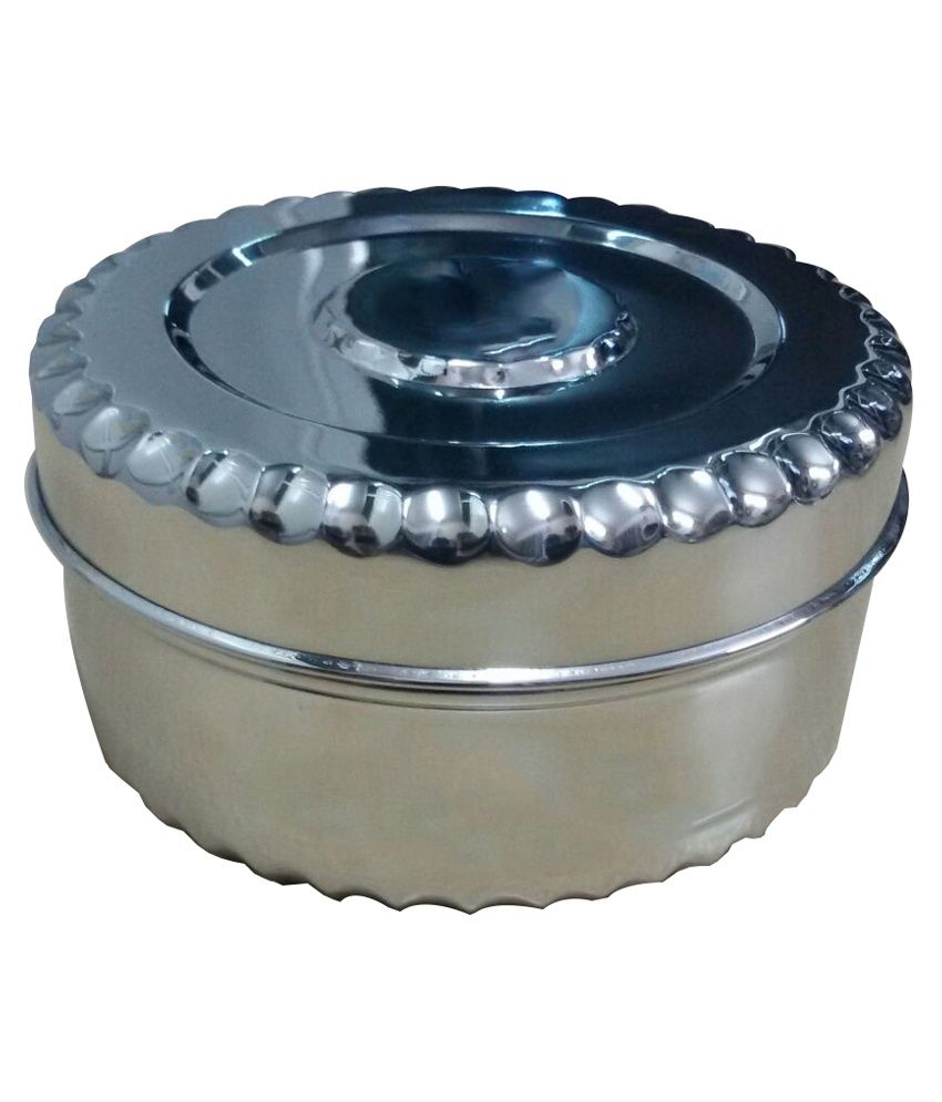 Deep Steel Industries Silver Aluminium Matte Finish Lunch Box available at snapdeal for Rs.60