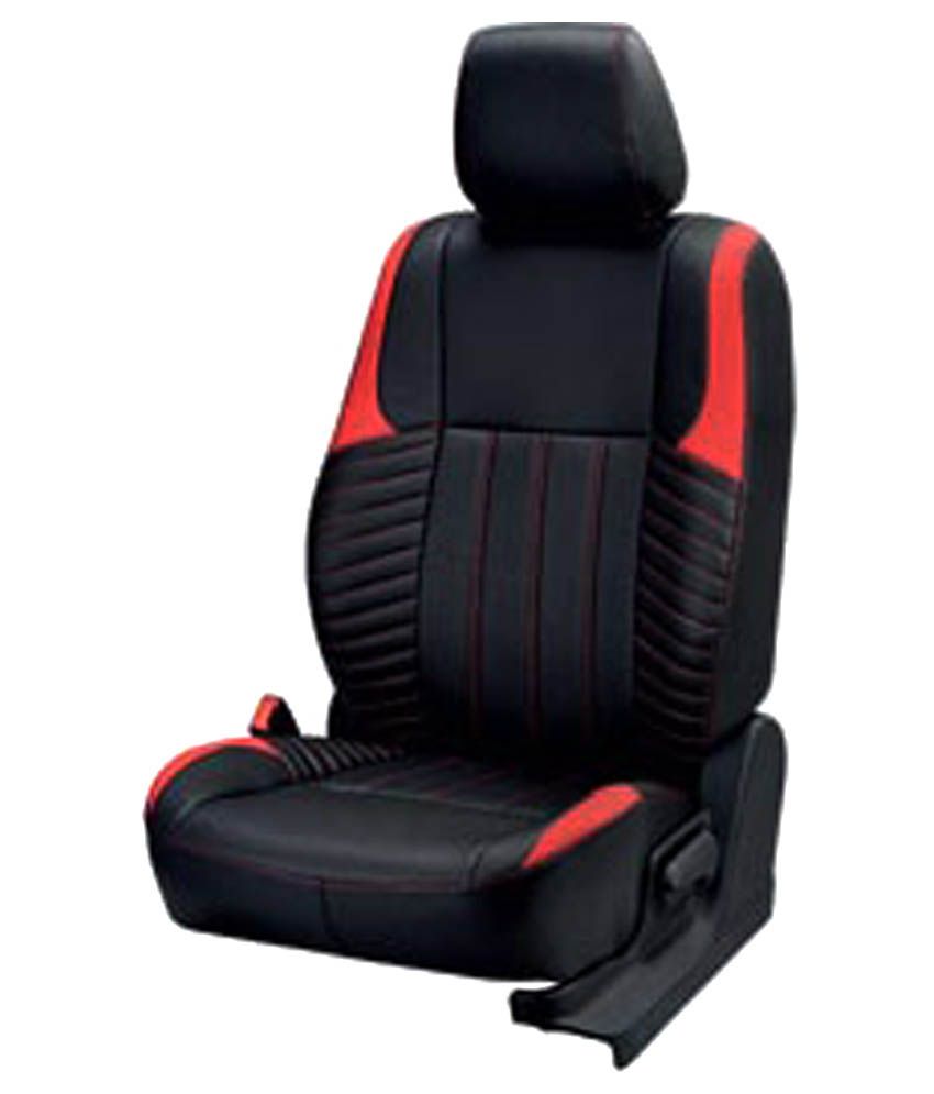 Elaxa Car Seat Cover For Chevrolet Spark Black