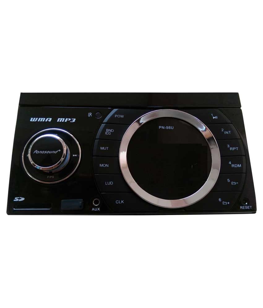 Panasound Black Doubledin Car Stereo & Monitor