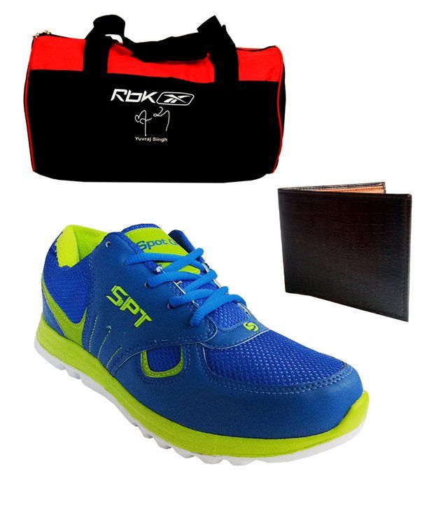 Spot On Men's Sport Running Shoes Reebok Gym Bag And Wallet Combo available at snapdeal for Rs.860