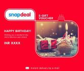 For 475/-(5% Off) Get Flat 5% off on Snapdeal Birthday & Wedding EGV at Snapdeal