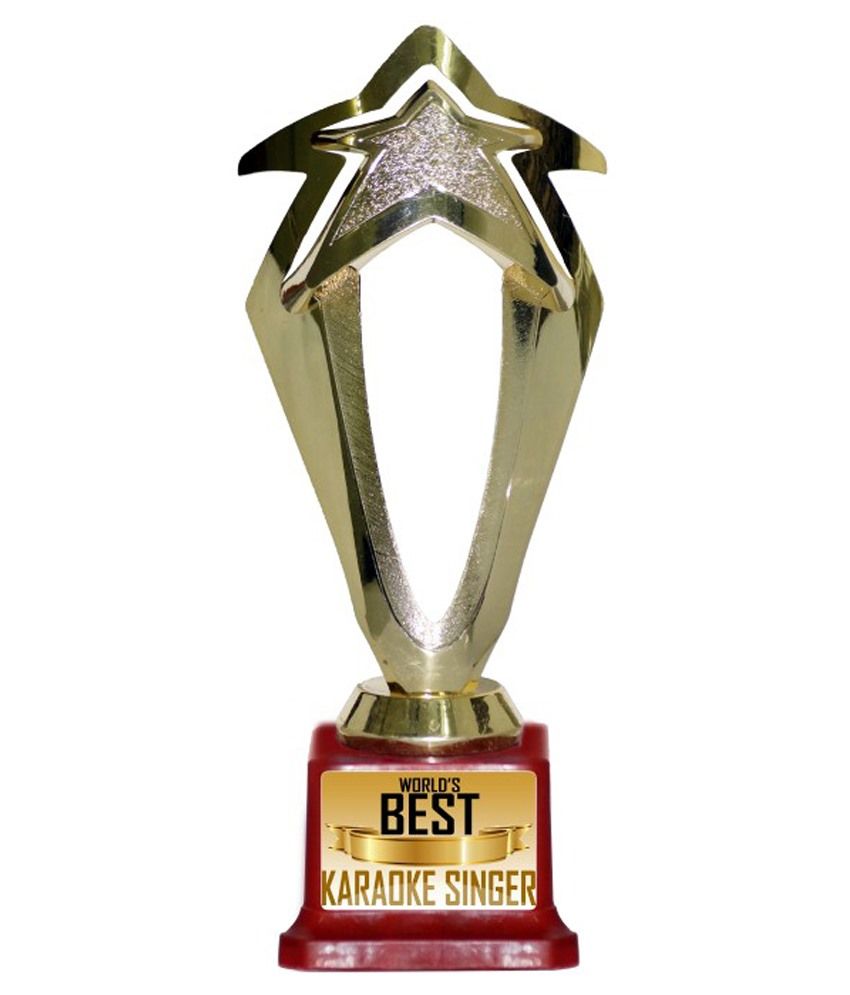 Trophydeal Virgin Plastic World's Best karaoke Singer Trophy available at snapdeal for Rs.449