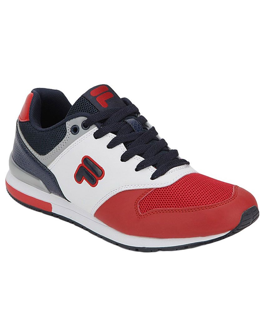 fila white and red sneakers