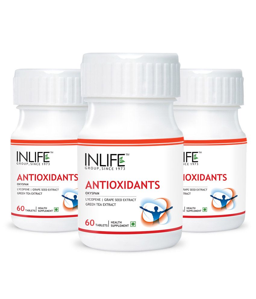 INLIFE Antioxidants 3 pack 60 Tab Each, With Lycopene, Immune Booster Supplement Buy INLIFE