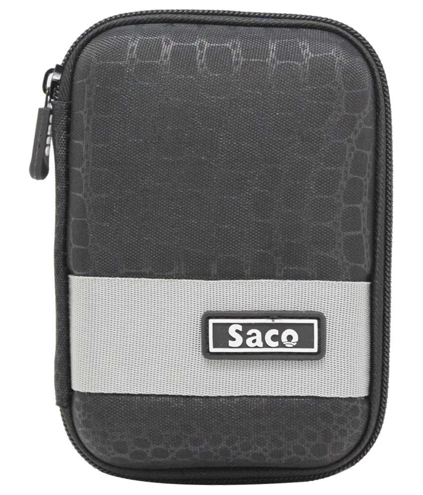 Saco External Hardisk Hard Case For Wd My Passport Ultra 2.5 Inch 1 Tb External Hard Drive - Black available at snapdeal for Rs.270