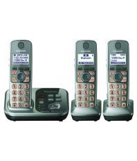 Panasonic Kx-tg7733 Cordless Landline Phone Black Landline Phone